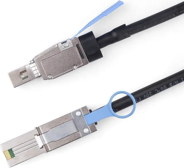 Alt view image 3 of 7 - 10Gtek 6Gbps External Mini SAS HD SFF-8644 to SFF-8088 Hybrid  Cable 30AWG Network Ethernet Cables 3.28 ft.