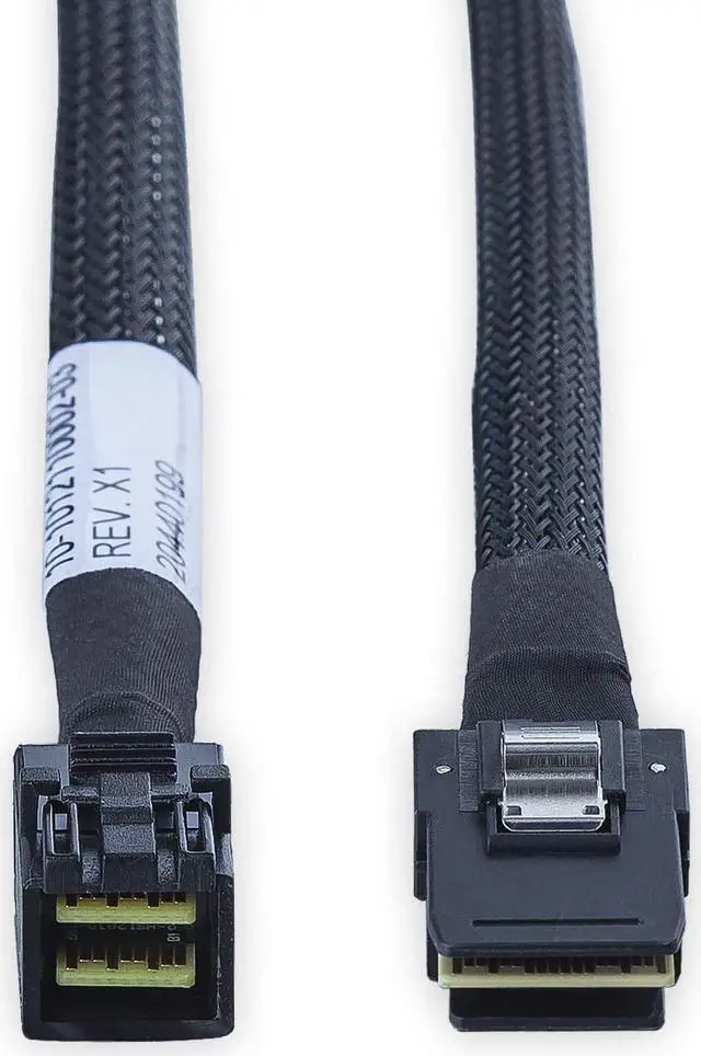 Alt view image 4 of 7 - 2 Packs Internal Mini SAS SFF-8643 to SFF-8087 SAS Cable, SAS HD 2.1 RoHS 100 Ohms 0.5-m(1.64ft)