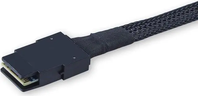 Alt view image 5 of 7 - 2 Packs Internal Mini SAS SFF-8643 to SFF-8087 SAS Cable, SAS HD 2.1 RoHS 100 Ohms 0.5-m(1.64ft)