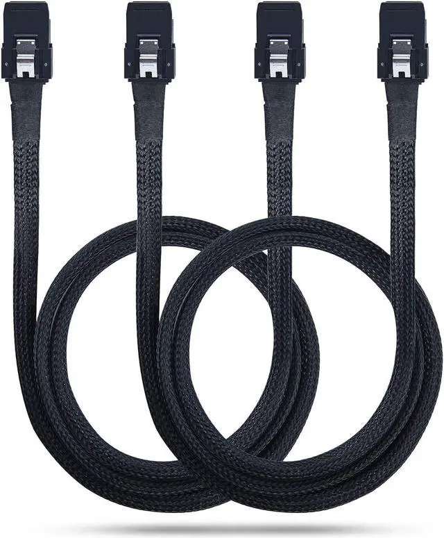 Main image of 6G Internal Mini SAS SFF-8087 to SFF-8087 Cable, 100-Ohms, 1-m(3.3ft), 2 Pack