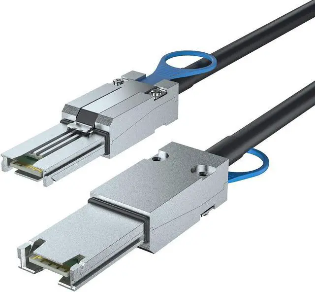 Alt view image 2 of 5 - 10Gtek 6G External Mini SAS SFF-8088 to SFF-8088 Cable, 100-Ohm, 1-m(3.3ft)
