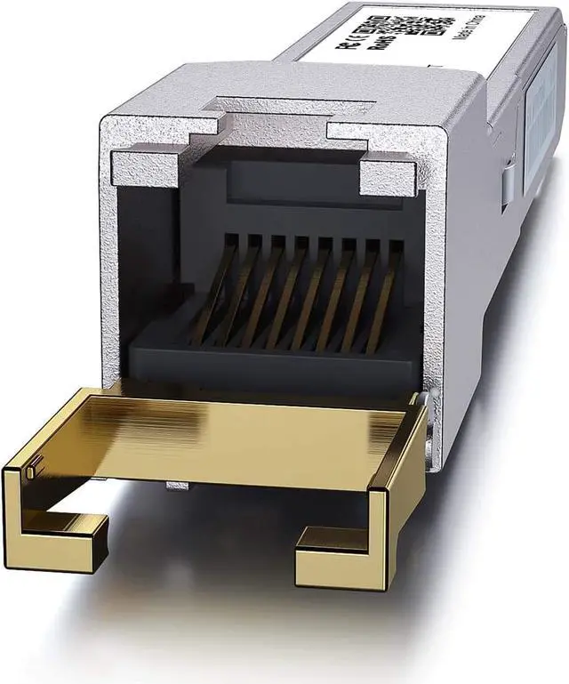 Alt view image 2 of 5 - 1.25/2.5/5/10G-T SFP+ to RJ45 CAT.6a Copper Transceiver, Auto-Negotiation SFP+ Ethernet Module, up to 30-Meter, for SFP-10G-T-S, Ubiquiti UniFi UF-RJ45-10G, Netgear AXM765 and More