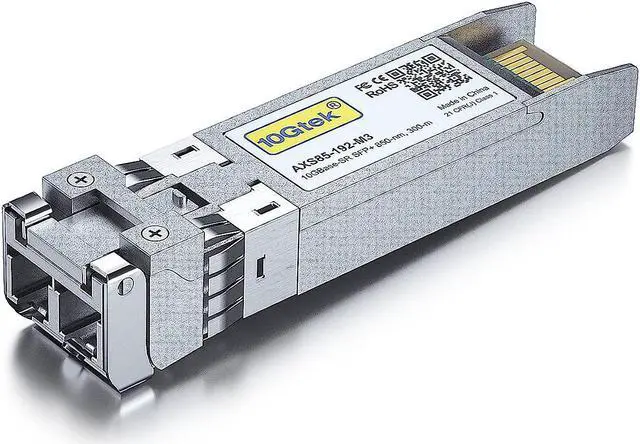 Alt view image 2 of 7 - 10Gtek 2 Packs Ubiquiti Networks 10GBase-SR 10G SFP+ Module, Multi-mode, Duplex, 850nm, up to 300m, Compatible with Ubiquiti UniFi UF-MM-10G, UACC-OM-MM-10G-D-2