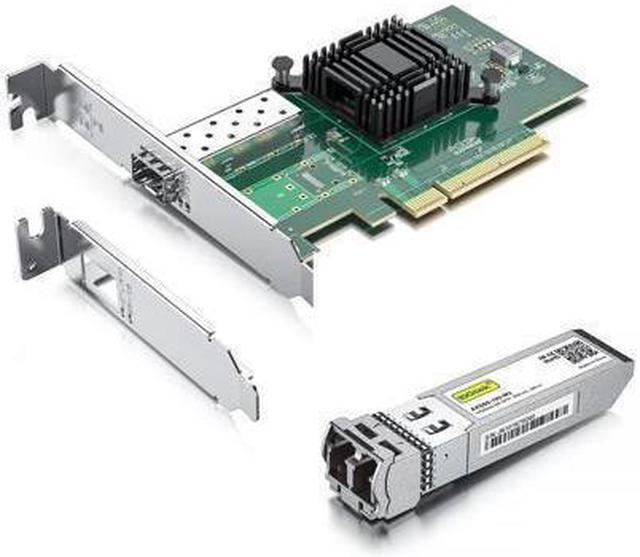 Main image of 10Gtek Compare to Intel X520-DA1(Intel E10G42BTDA) with a 10GBase-SR SFP+ Transceiver, 10Gb Network Card with Intel 82599EN Controller, Single SFP+, PCI Express Ethernet LAN Adapter