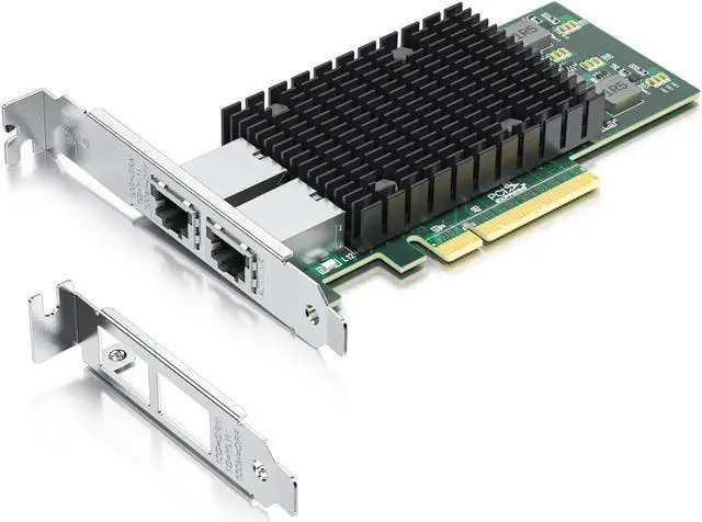 Main image of 10Gtek 10Gb PCI-E NIC Network Card, Dual Copper RJ45 Port, with Intel X540 Controller, Compare to Intel X540-T2, PCI Express Ethernet LAN Adapter Support Windows Server/Windows/Linux/ESX