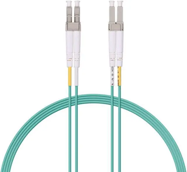 Main image of 10Gtek Fiber Optic Cable - LC to LC OM3 10Gb/Gigabit Multi-Mode Jumper Duplex 50/125m LSZH Fiber Optic Cord for SFP Transceiver, Aque, 2-Meter(6.6-ft)