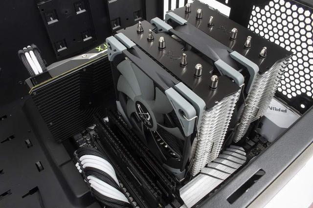 Alt view image 5 of 8 - Scythe Fuma 2 CPU Air Cooler, Intel LGA1151, AMD AM4/Ryzen, 120mm Dual Towers, Black Top Cover