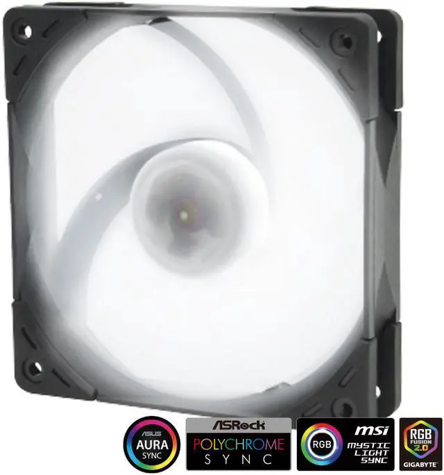 Main image of Scythe Kaze Flex PWM, Premium Quiet RGB Case Fan, 4-Pin, 1200RPM, No Controller Included, Single Pack (120x25mm, RGB LED)