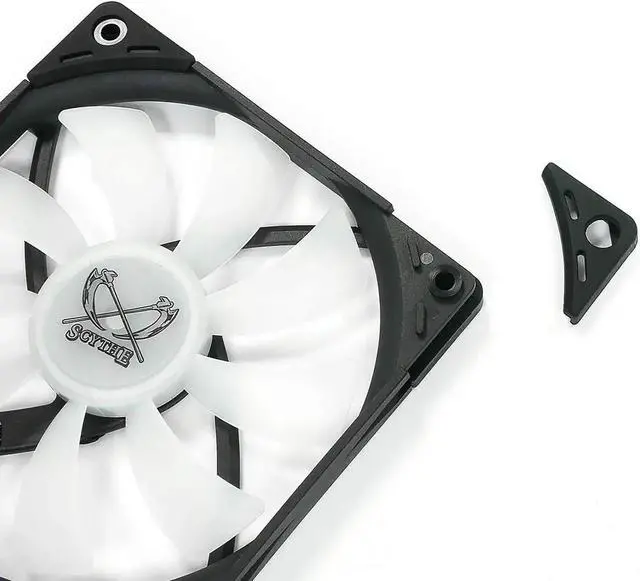 Alt view image 3 of 6 - Scythe Kaze Flex PWM, Premium Quiet RGB Slim Fan, 4-Pin, 1800RPM, No Controller Included, Single Pack (120x15mm, RGB LED)