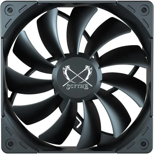 Alt view image 2 of 4 - Scythe Kaze Flex PWM, Premium PC Quiet Black Case Fan, 4-Pin, 1500RPM (120x25mm, Black Color)