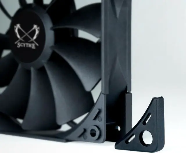 Alt view image 3 of 4 - Scythe Kaze Flex PWM, Premium PC Quiet Black Case Fan, 4-Pin, 1500RPM (120x25mm, Black Color)