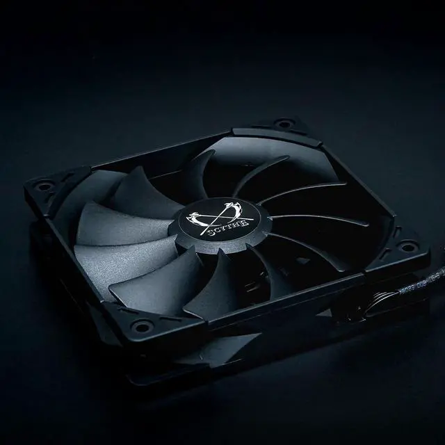 Alt view image 4 of 4 - Scythe Kaze Flex PWM, Premium PC Quiet Black Case Fan, 4-Pin, 1500RPM (120x25mm, Black Color)