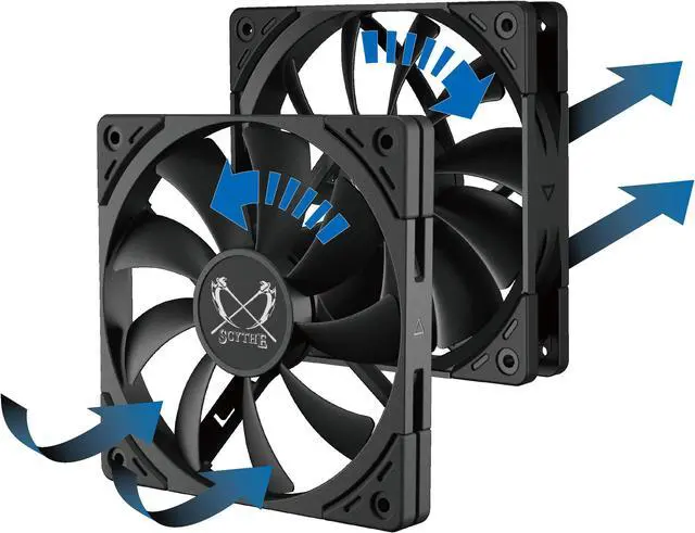 Alt view image 6 of 7 - Fuma 3 CPU Air Cooler, Intel LGA1700, LGA1151, AMD AM5/AM4/Ryzen 120mm, Dual Towers, Black Top Cover