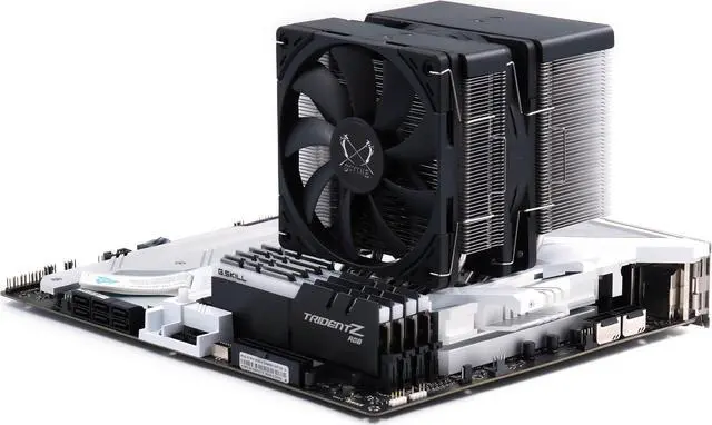 Alt view image 7 of 7 - Fuma 3 CPU Air Cooler, Intel LGA1700, LGA1151, AMD AM5/AM4/Ryzen 120mm, Dual Towers, Black Top Cover