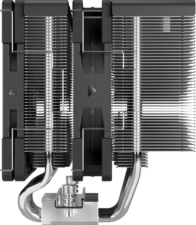 Alt view image 4 of 7 - Fuma 3 CPU Air Cooler, Intel LGA1700, LGA1151, AMD AM5/AM4/Ryzen 120mm, Dual Towers, Black Top Cover