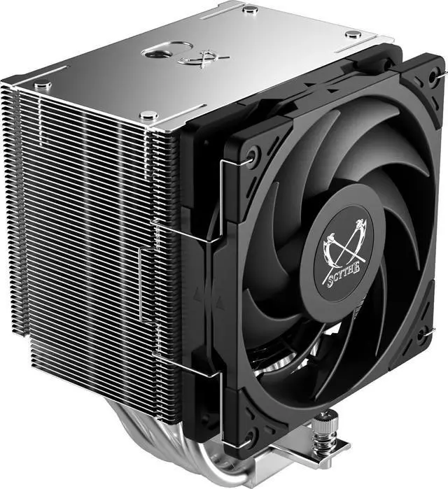 Alt view image 3 of 7 - Scythe Mugen 6 CPU Air Cooler, Intel LGA1700, LGA1151, AMD AM5, AM4 support, 120mm, Single Tower, Aluminium Top Cover (Mugen 6)