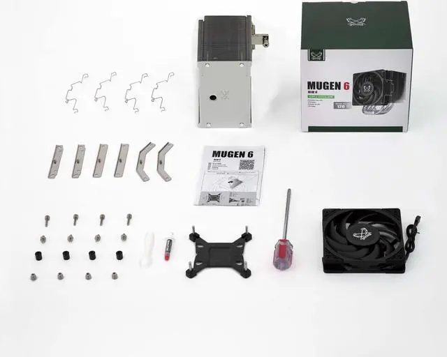 Alt view image 7 of 7 - Scythe Mugen 6 CPU Air Cooler, Intel LGA1700, LGA1151, AMD AM5, AM4 support, 120mm, Single Tower, Aluminium Top Cover (Mugen 6)