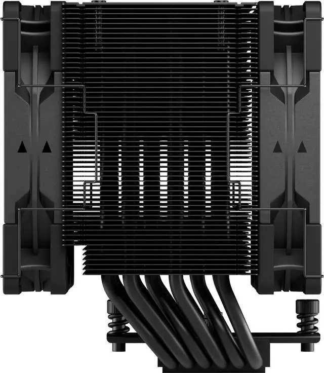 Alt view image 5 of 7 - Scythe Mugen 6 Dual Fan Black Edition CPU Air Cooler, Intel LGA1700, LGA1151, AMD AM5, AM4 support ,120mm, Single Tower,  Aluminium Top Cover (Mugen 6 Dual Fan Black Edition)