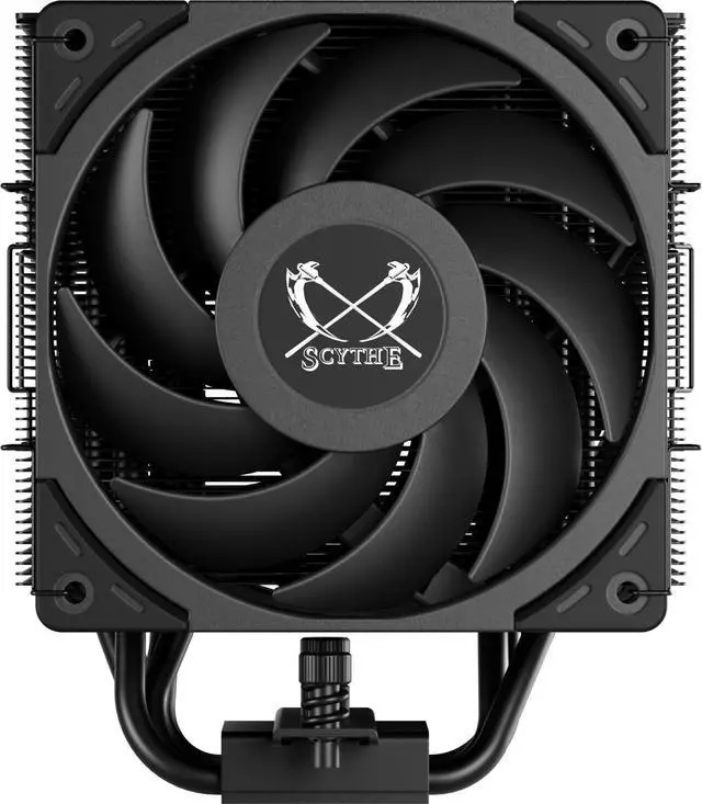 Alt view image 3 of 7 - Scythe Mugen 6 Dual Fan Black Edition CPU Air Cooler, Intel LGA1700, LGA1151, AMD AM5, AM4 support ,120mm, Single Tower,  Aluminium Top Cover (Mugen 6 Dual Fan Black Edition)