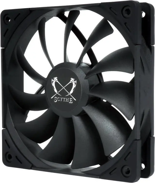 Main image of Scythe Kaze Flex II 120 PWN - 1500 RPM, 120mm x 25mm Air Flow Optimized Quiet Operating Computer Case Fan, Fluid Dynamic Bearing, 4-Pin Connector, Single Pack, Black