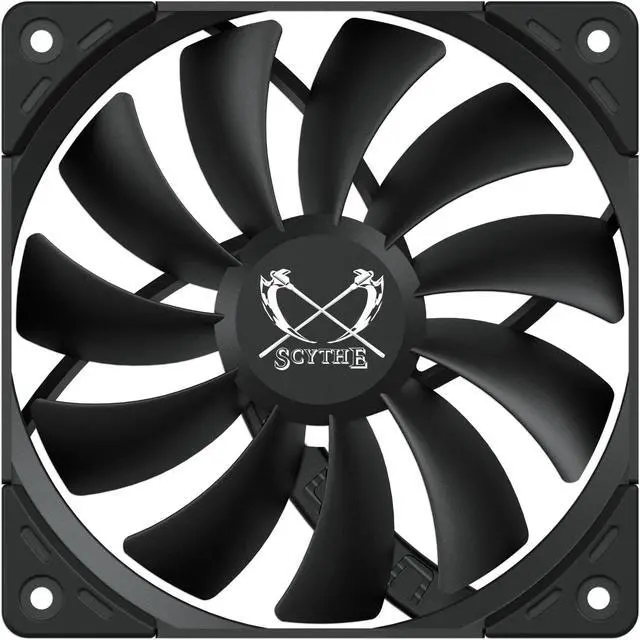 Alt view image 2 of 7 - Scythe Kaze Flex II 120 PWN - 1500 RPM, 120mm x 25mm Air Flow Optimized Quiet Operating Computer Case Fan, Fluid Dynamic Bearing, 4-Pin Connector, Single Pack, Black