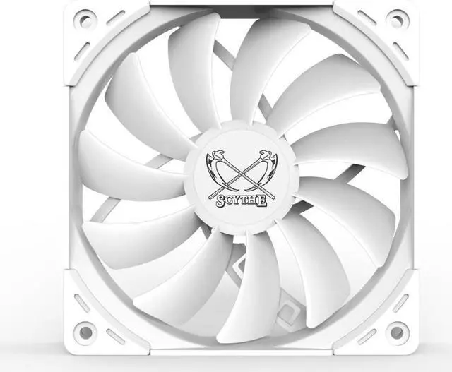 Alt view image 2 of 6 - Scythe Kaze Flex II 120 PWN - 2000RPM 120mm x 25mm Air Flow Optimized Quiet Operating Computer Case Fan, Fluid Dynamic Bearing, 4-Pin Connector, Single Pack, White colour