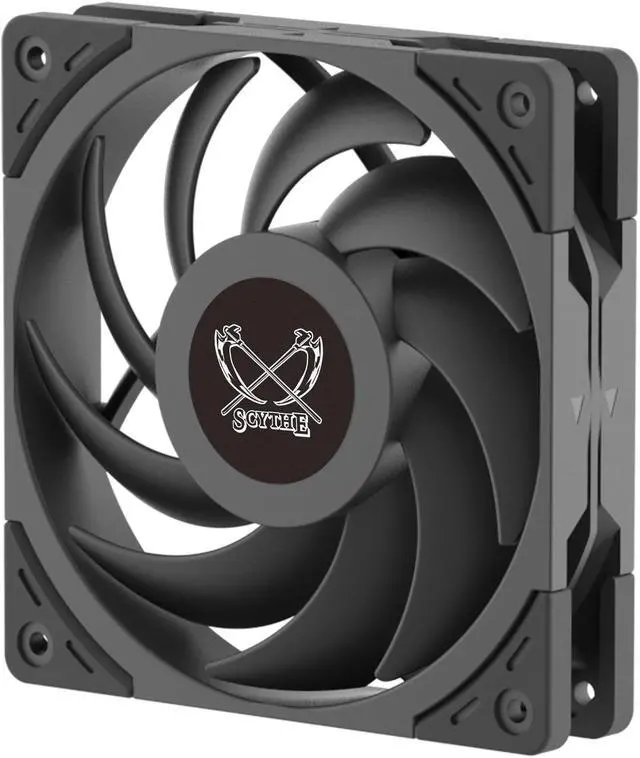 Main image of Scythe Wonder Tornado 120 PWN - 2500 RPM, 120mm x 25mm High-Performance Computer Case Fan, Fluid Dynamic Bearing, 4-Pin Connector, Single Pack, Black