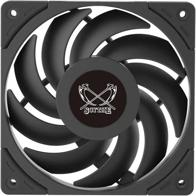 Alt view image 2 of 7 - Scythe Wonder Tornado 120 PWN - 2500 RPM, 120mm x 25mm High-Performance Computer Case Fan, Fluid Dynamic Bearing, 4-Pin Connector, Single Pack, Black