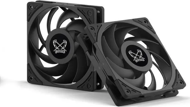 Alt view image 7 of 7 - Scythe Wonder Tornado 120 PWN - 2500 RPM, 120mm x 25mm High-Performance Computer Case Fan, Fluid Dynamic Bearing, 4-Pin Connector, Single Pack, Black