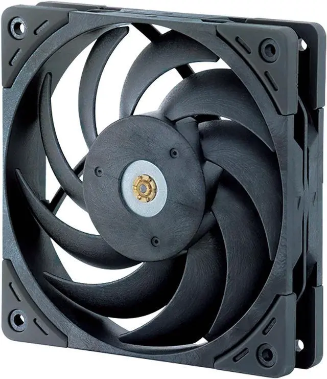 Alt view image 3 of 5 - Scythe Grand Tornado 120 PWN - 3000 RPM, 120mm x 25mm Full-LCP Made Industry-Level High Static Pressure Computer Case Fan, Magnetic Fluid Dynamic Bearing, 4-Pin Connector, 3 Pack, Metal Grey