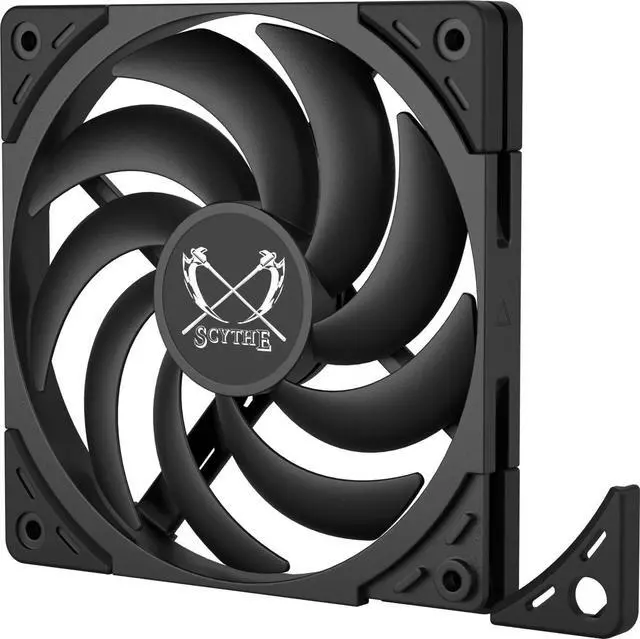Alt view image 6 of 7 - Scythe Wonder Tornado 120 PWN Slim - 2000 RPM, 120mm x 15mm High-Performance Computer Case Fan, Fluid Dynamic Bearing, 4-Pin Connector, Single Pack, Black