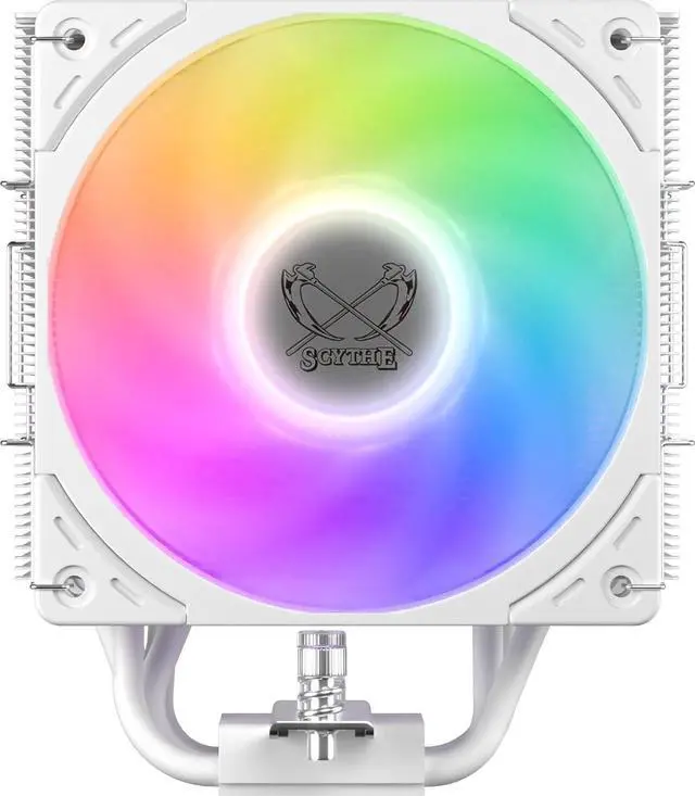 Alt view image 2 of 7 - Scythe Mugen 6 CPU Air Cooler, Intel LGA1700, LGA1151, AMD AM5, AM4 Support,120mm, Single Tower, Aluminium Top Cover (Scythe Mugen 6 Dual White ARGB Fan)