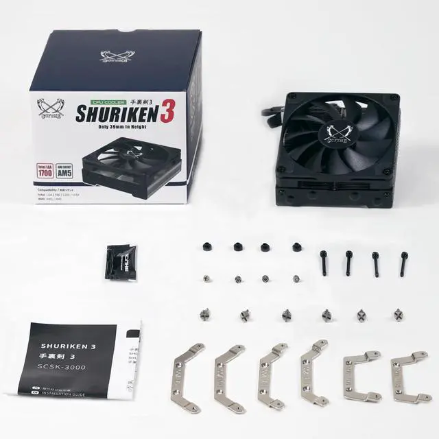 Alt view image 6 of 7 - Scythe Shuriken 3, 92mm Low-Profile CPU Cooler, AMD AM5/ LGA1700 Supported