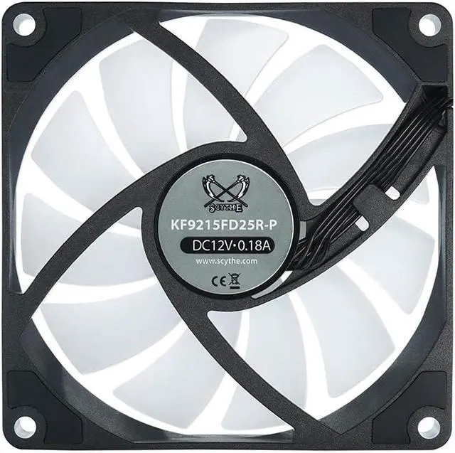 Alt view image 4 of 7 - Scythe Kaze Flex 92mm Slim RGB Fan, PWM 300-2500 RPM, No Controller Included