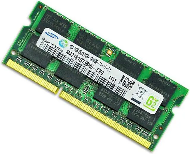 Alt view image 3 of 7 - SAMSUNG M471B1G73Eb0-Yk0 8Gb (1X8Gb) Pc312800 Ddr31600Mhz Dual Rank Non Ecc Unbuffered Cl11 Sodimm Memory Module