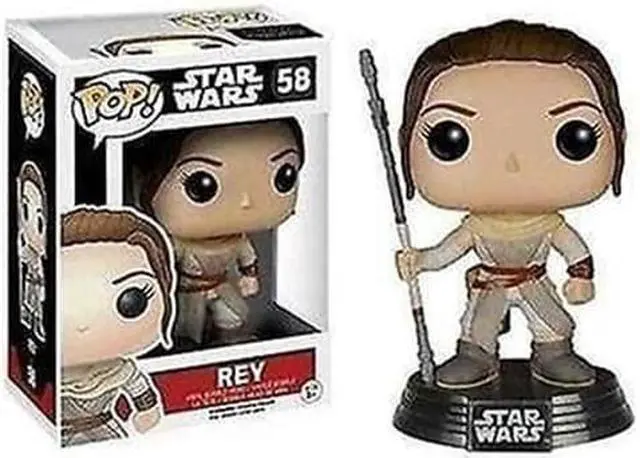 Alt view image 4 of 8 - Star Wars The Force Awakens Funko POP Vinyl Figure Rey