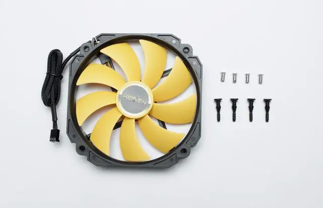 Alt view image 4 of 4 - Reeven Coldwing14  High Airflow 140mm CPU/Case Fan, 1700rpm/3pin connector