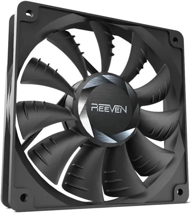 Main image of Reeven Euros  120mm High Static Fluid Dynamic Bearing Case/Radiator Fan, 1600rpm/3pin Connector