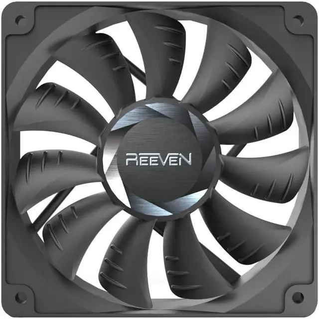 Alt view image 2 of 4 - Reeven Euros  120mm High Static Fluid Dynamic Bearing Case/Radiator Fan, 1600rpm/3pin Connector