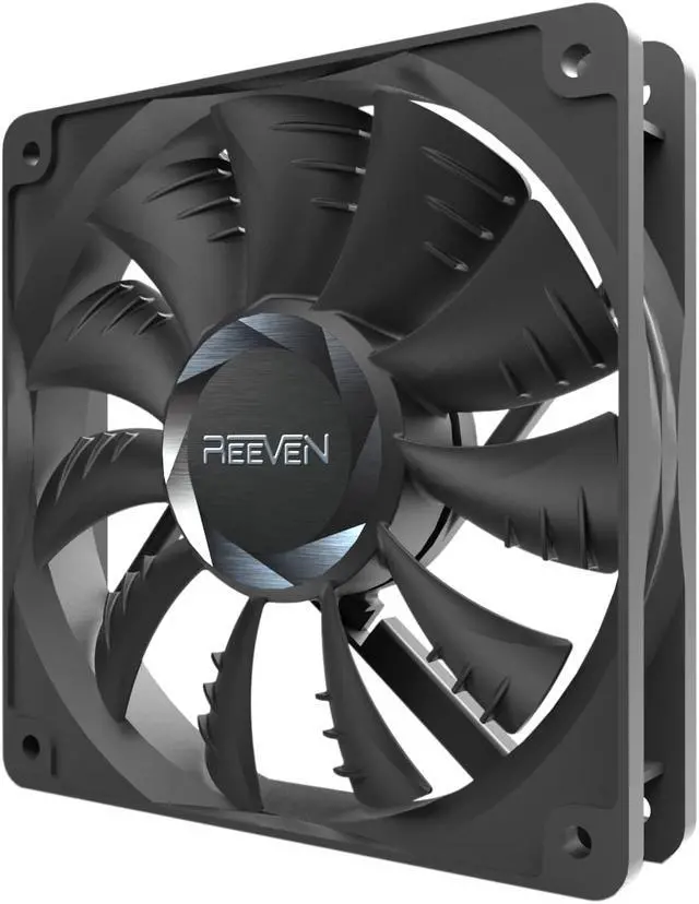 Alt view image 3 of 4 - Reeven Euros  120mm High Static Fluid Dynamic Bearing Case/Radiator Fan, 1600rpm/3pin Connector