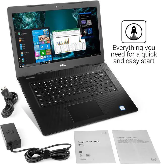 Alt view image 6 of 7 - Dell Inspiron 3480 Notebook, 14" HD Display, Intel Core i3-8145U Upto 3.9GHz, 16GB RAM, 512GB SSD + 1TB HDD, HDMI, Card Reader, Wi-Fi, Bluetooth, Windows 10 Pro