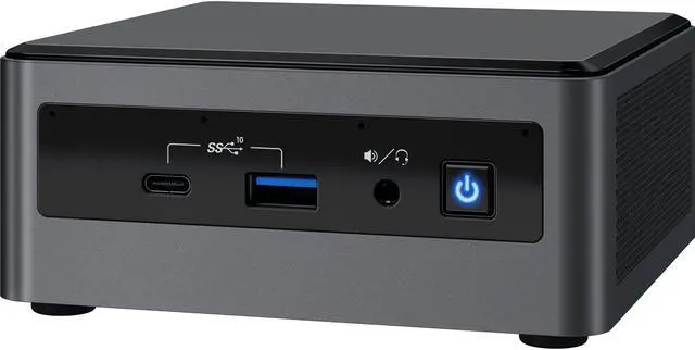 Alt view image 2 of 6 - Intel NUC10i3FNH Mini PC, Intel Core i3-10110U Upto 4.1GHz, 8GB RAM, 256GB NVMe SSD, HDMI, Thunderbolt, Card Reader, Wi-Fi, Bluetooth, Windows 10 Pro