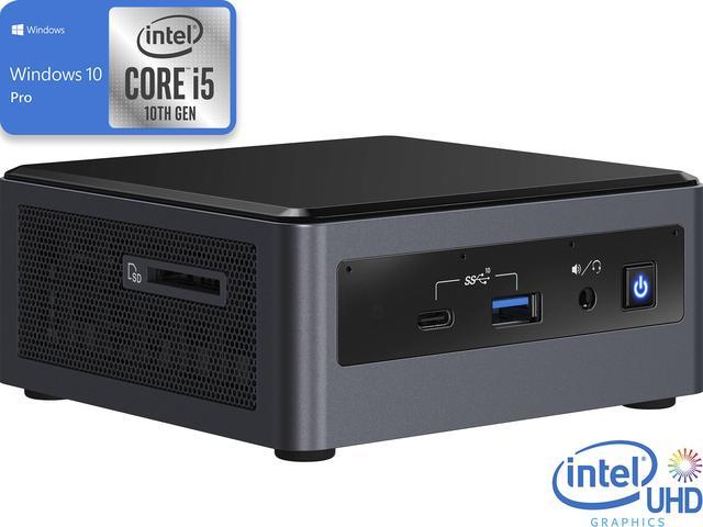 Intel NUC10i5FNH Mini PC, Intel Core i5-10210U Upto 4.2GHz, 16GB RAM, 1TB NVMe SSD, HDMI, Thunderbolt, Card Reader, Wi-Fi, Bluetooth, Windows 10 Desktop Computers -