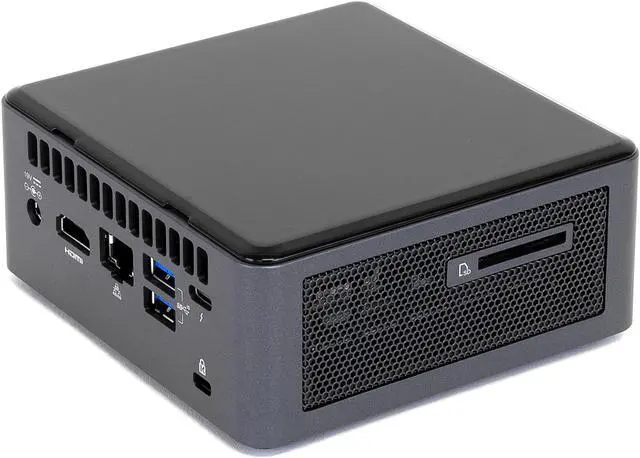 Alt view image 3 of 6 - Intel NUC10i5FNH Mini PC, Intel Core i5-10210U Upto 4.2GHz, 32GB RAM, 2TB NVMe SSD + 1TB HDD, HDMI, Thunderbolt, Card Reader, Wi-Fi, Bluetooth, Windows 10 Pro