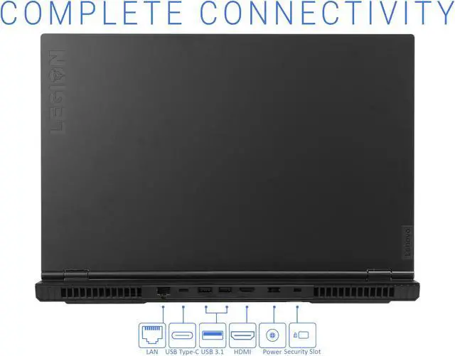 Alt view image 6 of 7 - Lenovo Legion 5 Gaming Notebook, 15.6" FHD Display, Intel Core i7-10750H Upto 5.0GHz, 8GB RAM, 512GB NVMe SSD, NVIDIA GeForce GTX 1660 Ti, HDMI, Wi-Fi, Bluetooth, Windows 10 Home (81Y6000DUS)