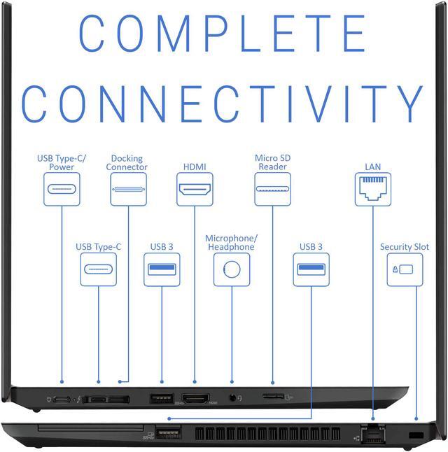 Alt view image 5 of 7 - Lenovo ThinkPad T590 Notebook, 15.6" IPS FHD Display, Intel Core i5-8265U Upto 3.9GHz, 8GB RAM, 256GB NVMe SSD, HDMI, Thunderbolt, Card Reader, Wi-Fi, Bluetooth, Windows 10 Pro (20N4001NUS)