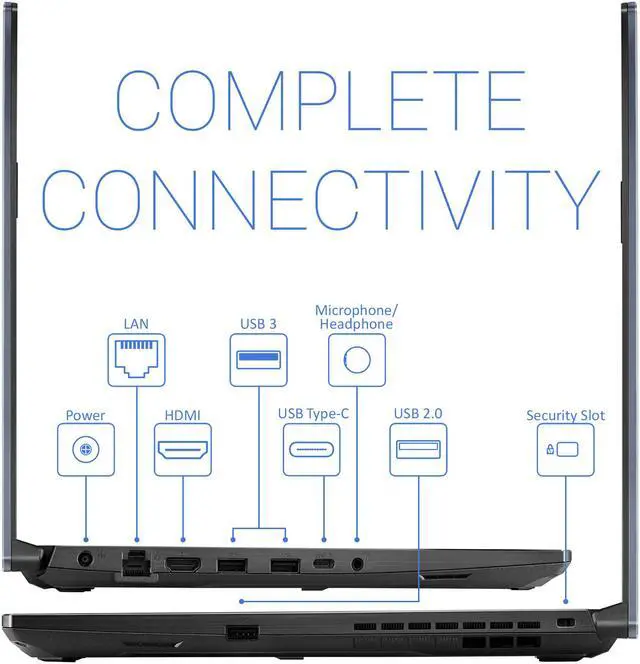 Alt view image 4 of 6 - ASUS TUF A15 Gaming Notebook, 15.6" FHD Display, AMD Ryzen 7 4800H Upto 4.2GHz, 8GB RAM, 512GB NVMe, NVIDIA GeForce RTX 2060, HDMI, DisplayPort via USB-C, Wi-Fi, BT, Windows 10 Home (FA506IV-BR7N12)