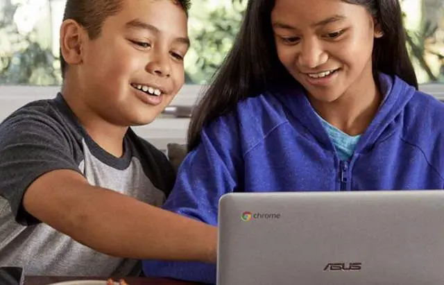 Alt view image 5 of 7 - ASUS Chromebook, 11.6" HD Display, Intel Celeron N3350 Upto 2.4GHz, 4GB RAM, 16GB eMMC, Card Reader, Wi-Fi, Bluetooth, Chrome OS (CX22NA-BCLN4)