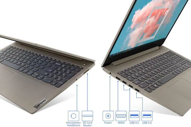 Alt view image 7 of 7 - Lenovo IdeaPad 3 Notebook, 15.6" HD Touch Display, Intel Core i3-1005G1 Upto 3.4GHz, 16GB RAM, 128GB NVMe SSD, HDMI, Card Reader, Wi-Fi, Bluetooth, Windows 10 Pro S