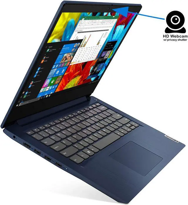Alt view image 6 of 7 - Lenovo IdeaPad 3 Notebook, 14" FHD Display, AMD Ryzen 5 3500U Upto 3.7GHz, 8GB RAM, 256GB NVMe SSD, Vega 8, HDMI, Card Reader, Wi-Fi, Bluetooth, Windows 10 Home (81W0003QUS)